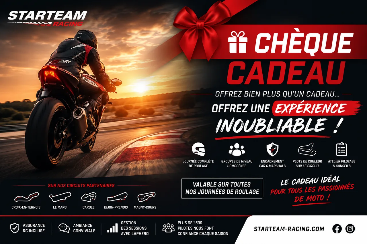 Chèque cadeau Roulage Saison 2026
